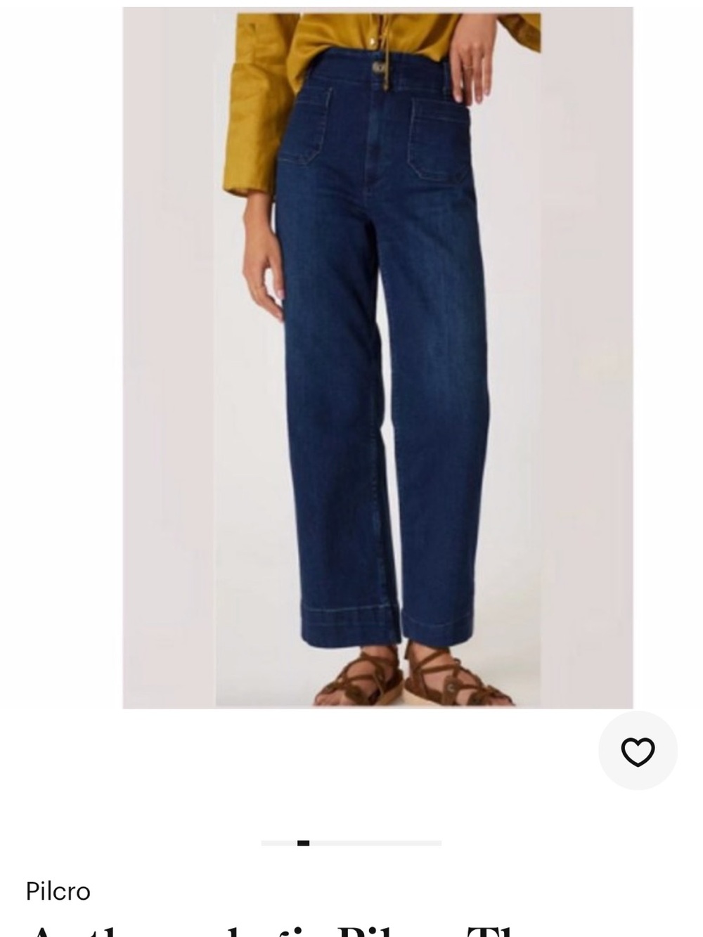 Anthropologie Pilcro skipper whide leg jeans size 32 - Picture 2 of 9